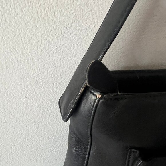 SALVATORE FERRAGAMO VINTAGE SHOULDER LEATHER BAG - Picture 5 of 11